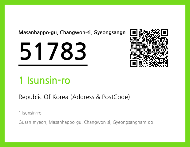 Address and Postal Code QR Code Image (CC BY 4.0)