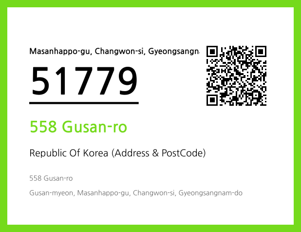 Address and Postal Code QR Code Image (CC BY 4.0)