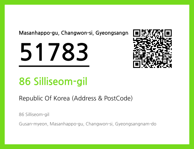 Address and Postal Code QR Code Image (CC BY 4.0)