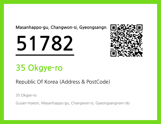 CC BY 4.0 Address and Postal Code QR Code Image (CC BY 4.0)