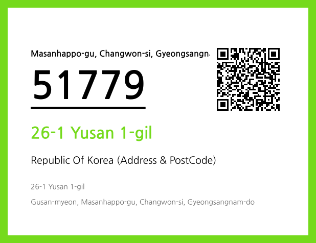 CC BY 4.0 Address and Postal Code QR Code Image (CC BY 4.0)