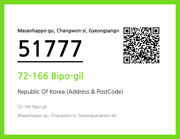 Address and Postal Code QR Code Image (CC BY 4.0)