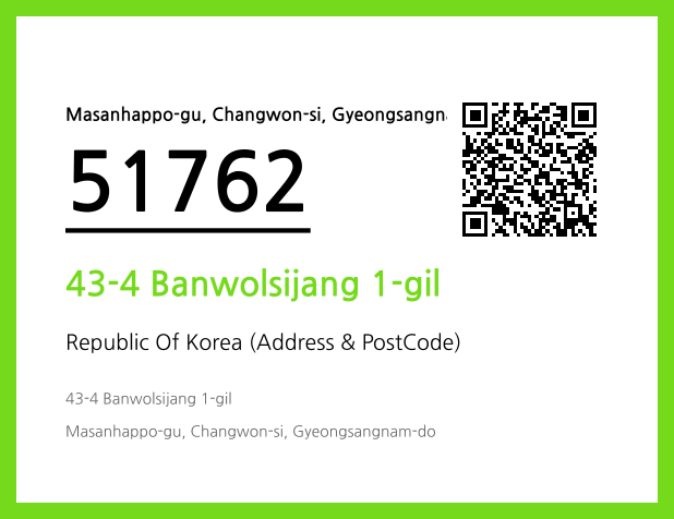 Address and Postal Code QR Code Image (CC BY 4.0)