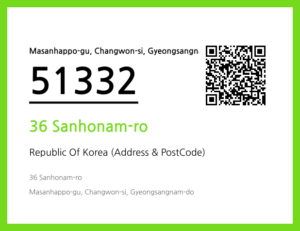 Address and Postal Code QR Code Image (CC BY 4.0)