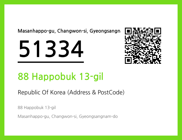 CC BY 4.0 Address and Postal Code QR Code Image (CC BY 4.0)