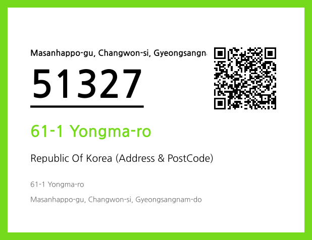 Address and Postal Code QR Code Image (CC BY 4.0)