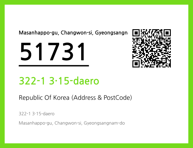 Address and Postal Code QR Code Image (CC BY 4.0)