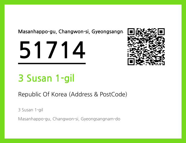 Address and Postal Code QR Code Image (CC BY 4.0)