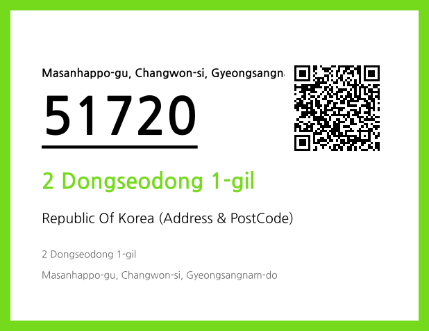 Address and Postal Code QR Code Image (CC BY 4.0)