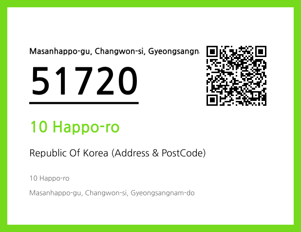 Address and Postal Code QR Code Image (CC BY 4.0)