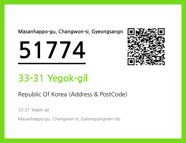 Address and Postal Code QR Code Image (CC BY 4.0)