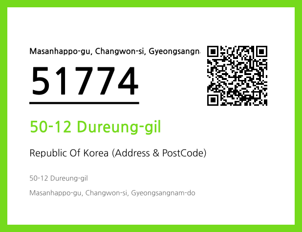Address and Postal Code QR Code Image (CC BY 4.0)