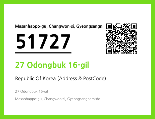 Address and Postal Code QR Code Image (CC BY 4.0)