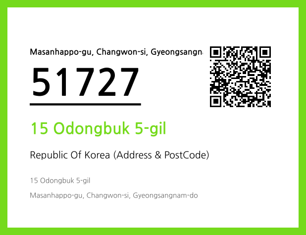 Address and Postal Code QR Code Image (CC BY 4.0)