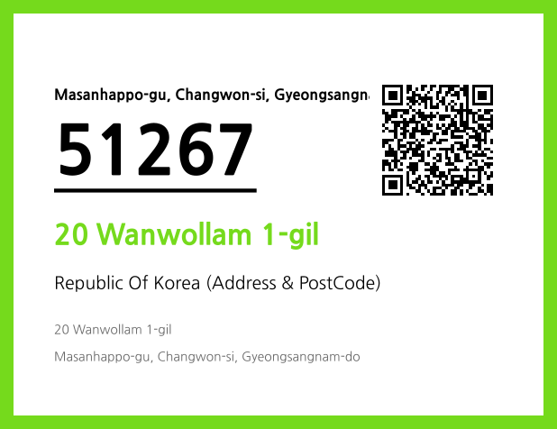 Address and Postal Code QR Code Image (CC BY 4.0)