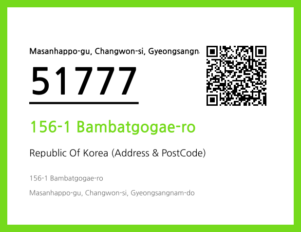 Address and Postal Code QR Code Image (CC BY 4.0)