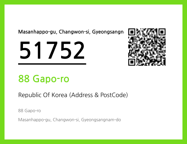 Address and Postal Code QR Code Image (CC BY 4.0)