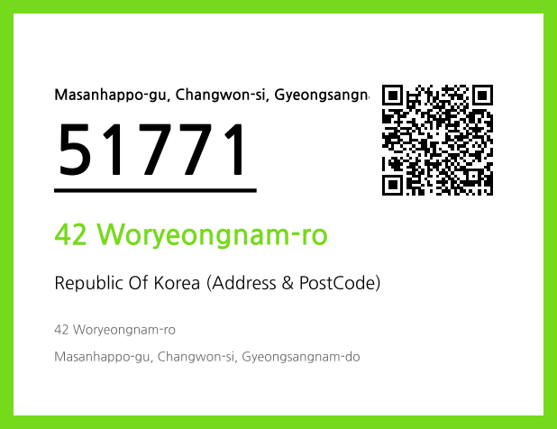 Address and Postal Code QR Code Image (CC BY 4.0)