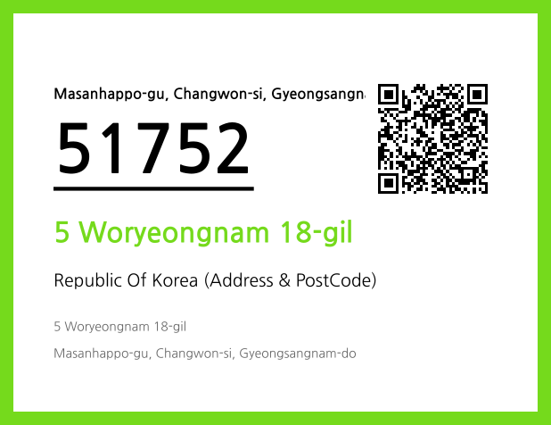 Address and Postal Code QR Code Image (CC BY 4.0)