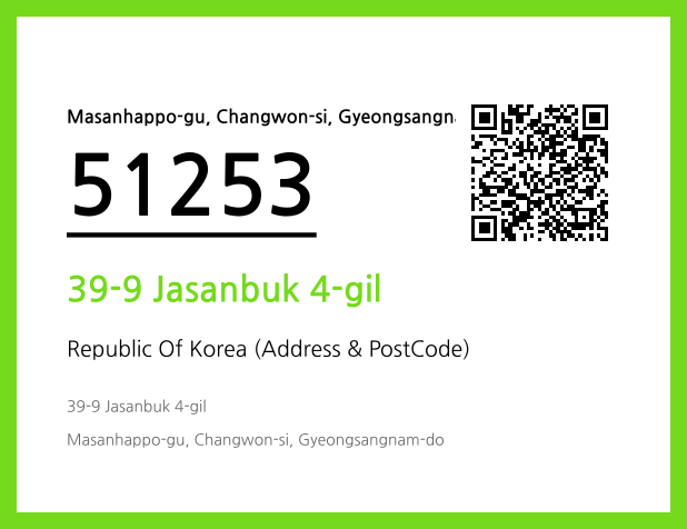 Address and Postal Code QR Code Image (CC BY 4.0)