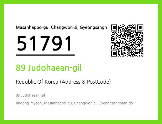 CC BY 4.0 Address and Postal Code QR Code Image (CC BY 4.0)