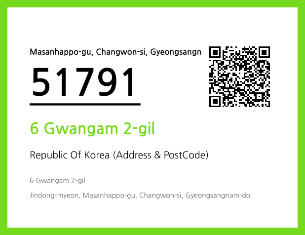 CC BY 4.0 Address and Postal Code QR Code Image (CC BY 4.0)