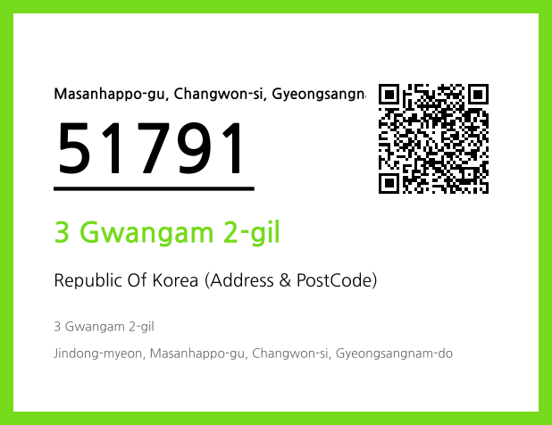 Address and Postal Code QR Code Image (CC BY 4.0)