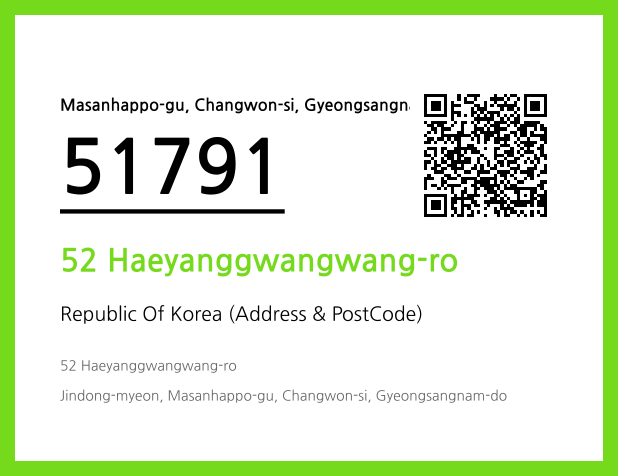Address and Postal Code QR Code Image (CC BY 4.0)