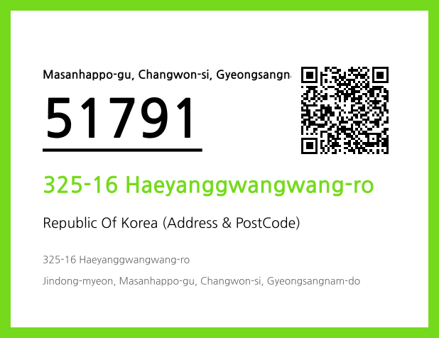 Address and Postal Code QR Code Image (CC BY 4.0)