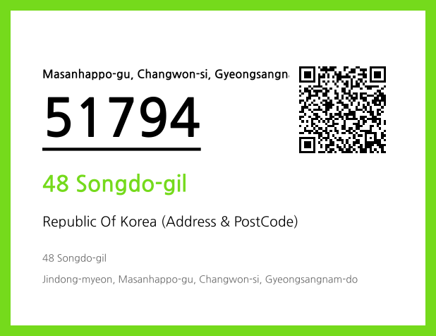 Address and Postal Code QR Code Image (CC BY 4.0)