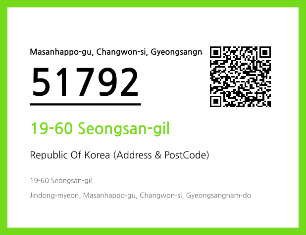 Address and Postal Code QR Code Image (CC BY 4.0)
