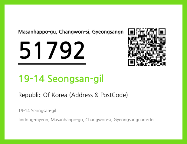 Address and Postal Code QR Code Image (CC BY 4.0)