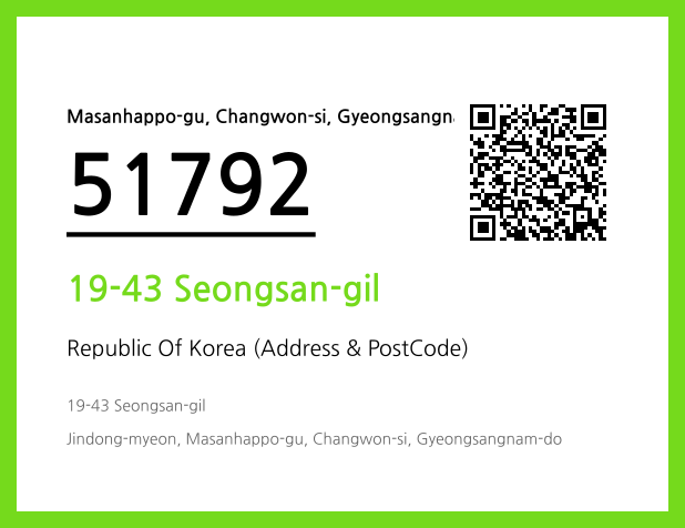 CC BY 4.0 Address and Postal Code QR Code Image (CC BY 4.0)