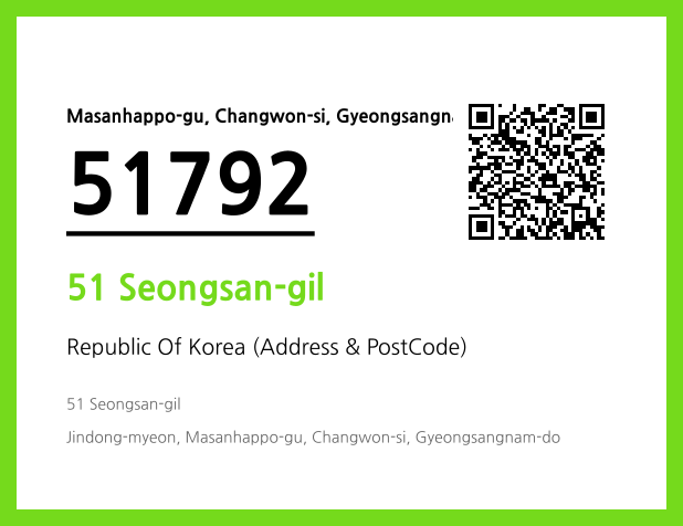Address and Postal Code QR Code Image (CC BY 4.0)