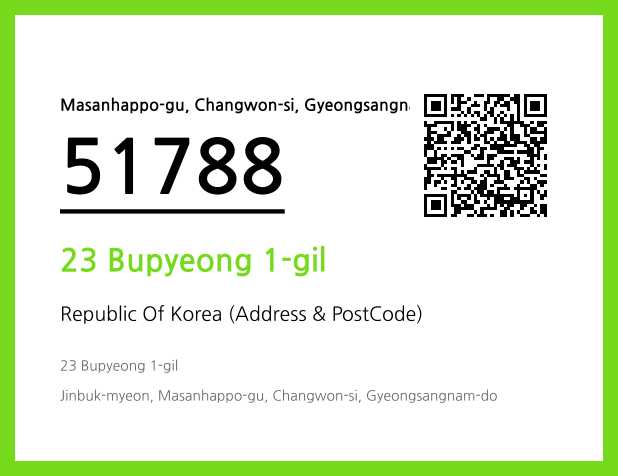 Address and Postal Code QR Code Image (CC BY 4.0)