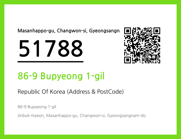 Address and Postal Code QR Code Image (CC BY 4.0)