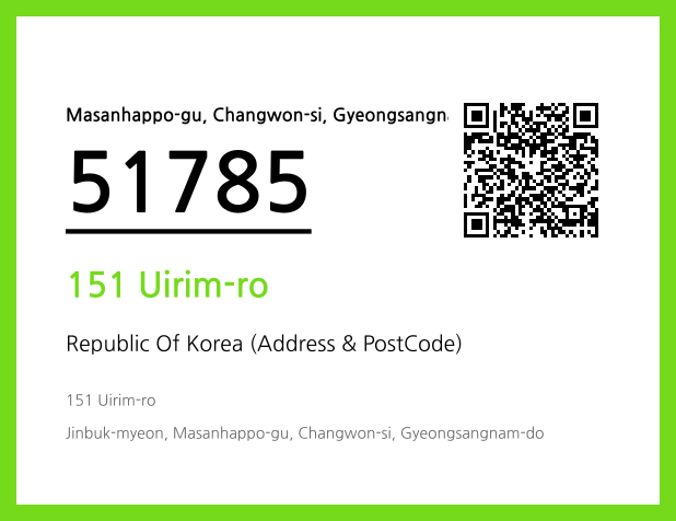 Address and Postal Code QR Code Image (CC BY 4.0)