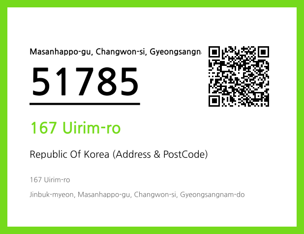 Address and Postal Code QR Code Image (CC BY 4.0)
