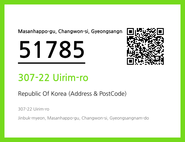 CC BY 4.0 Address and Postal Code QR Code Image (CC BY 4.0)