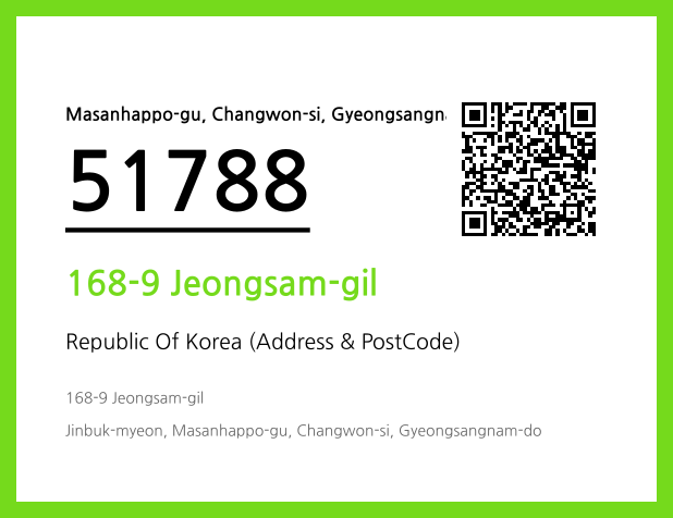 Address and Postal Code QR Code Image (CC BY 4.0)