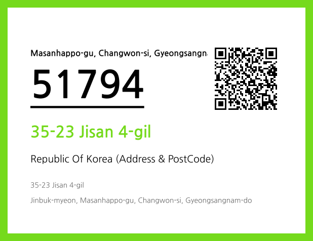 CC BY 4.0 Address and Postal Code QR Code Image (CC BY 4.0)