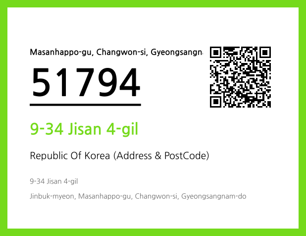 Address and Postal Code QR Code Image (CC BY 4.0)