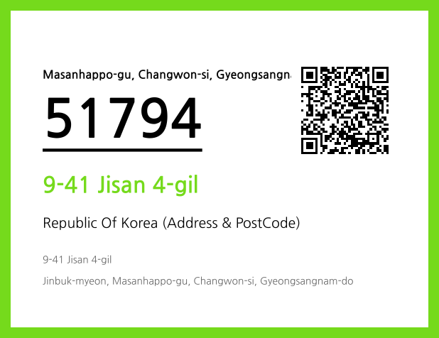 Address and Postal Code QR Code Image (CC BY 4.0)