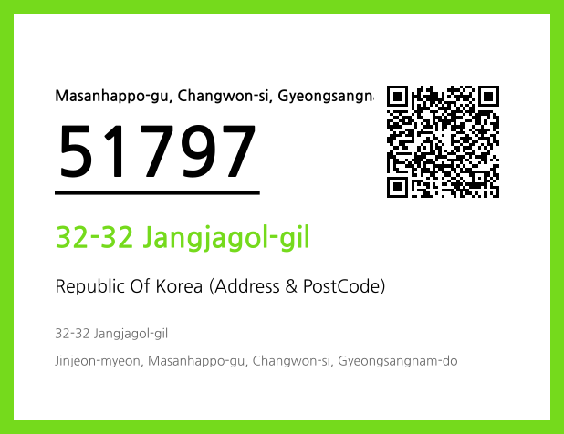 Address and Postal Code QR Code Image (CC BY 4.0)