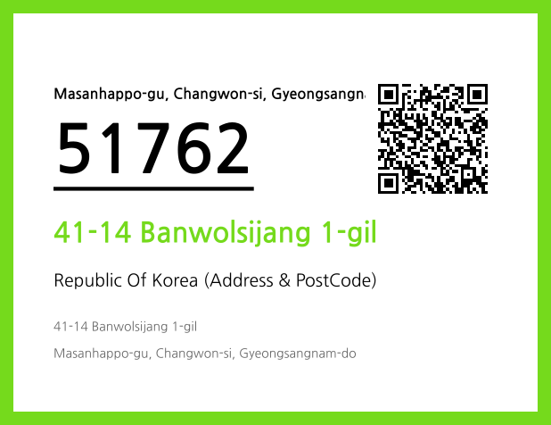 CC BY 4.0 Address and Postal Code QR Code Image (CC BY 4.0)
