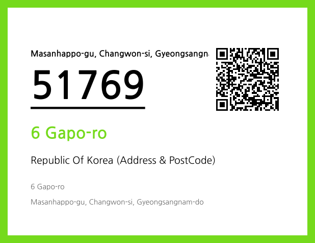 Address and Postal Code QR Code Image (CC BY 4.0)