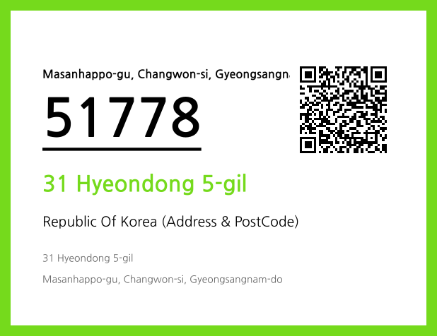 CC BY 4.0 Address and Postal Code QR Code Image (CC BY 4.0)