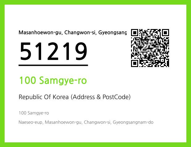 Address and Postal Code QR Code Image (CC BY 4.0)