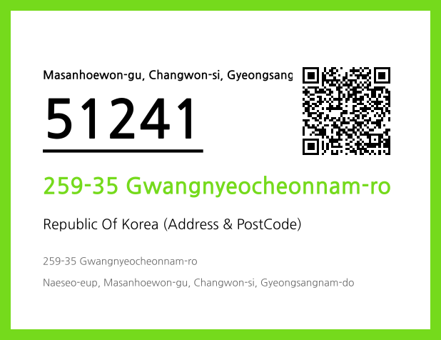 Address and Postal Code QR Code Image (CC BY 4.0)