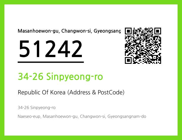 Address and Postal Code QR Code Image (CC BY 4.0)